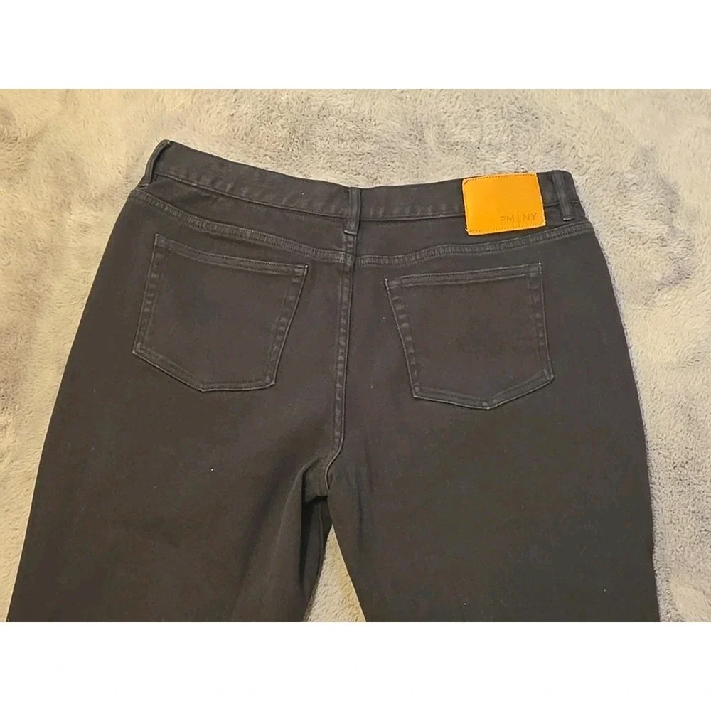 PETER MANNING NYC PMNYC Men's 35x29 Black Travel Jeans Tapered Stretch Denim
